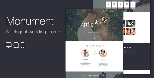 Monument – Responsive WordPress Wedding Theme (Wedding)