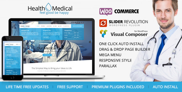 Health & Medical – WordPress Theme for Medicine (Health & Beauty)