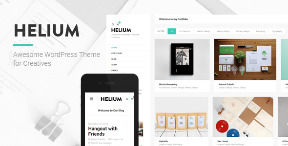 Helium – Modern Portfolio & Blog Theme (Portfolio)
